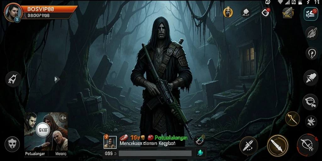 Gameplay menegangkan BOSVIP88 yang penuh kengerian dan misteri.